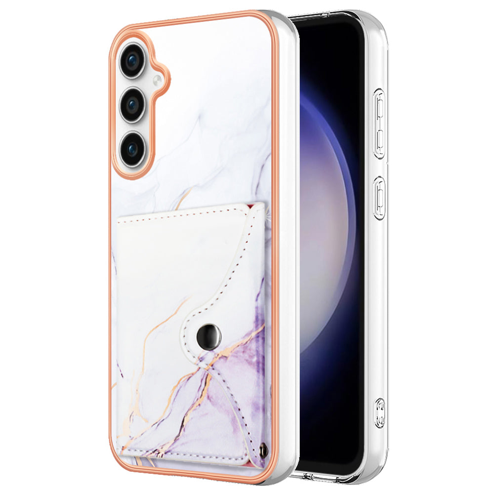 YB Leather Coating Series-9 for Samsung Galaxy S23 FE Card Slot Case PU+TPU IMD Kickstand Phone Cover YB Leather Coating Series-9 for Samsung Galaxy S23 FE Card Slot Case PU+TPU IMD Kickstand Phone Cover